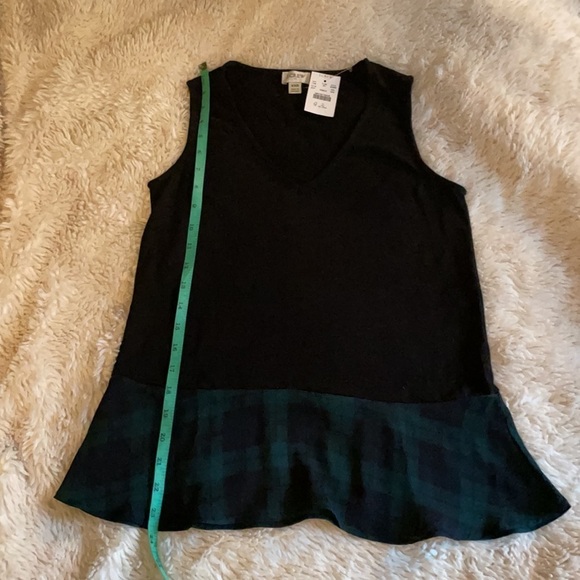 NWT J. Crew Plaid Ruffle Tank Top Size xxs - Picture 8 of 10